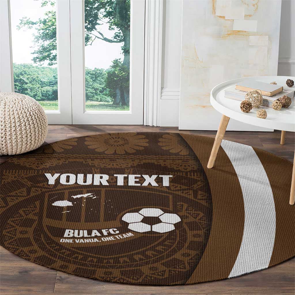 Bula Fiji Football Custom Round Carpet One Vanua One Team Tapa Pattern LT14 - Polynesian Pride