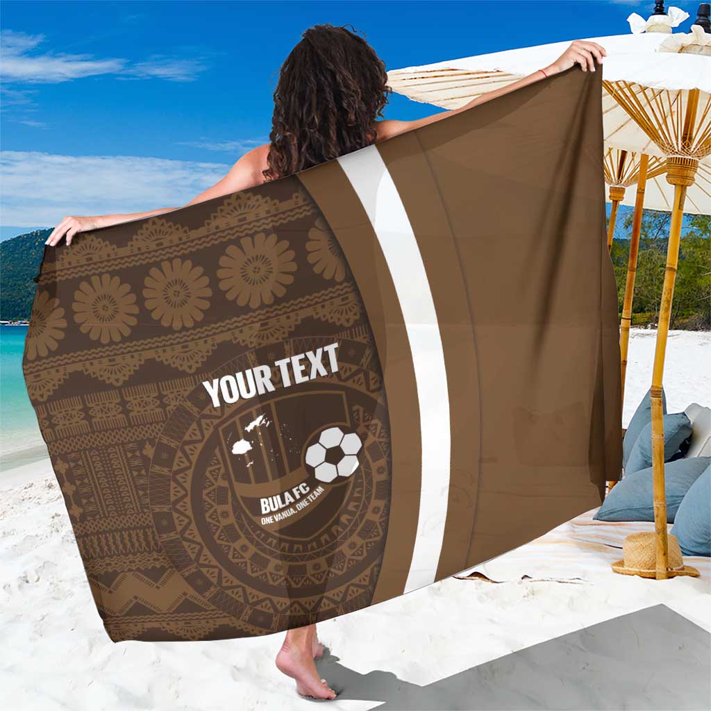Bula Fiji Football Custom Sarong One Vanua One Team Tapa Pattern