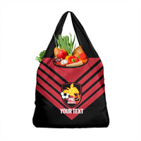 Hekari Papua New Guinea Football Custom Grocery Bag Go PNG Red Army