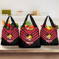 Hekari Papua New Guinea Football Custom Grocery Bag Go PNG Red Army