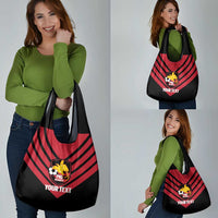 Hekari Papua New Guinea Football Custom Grocery Bag Go PNG Red Army
