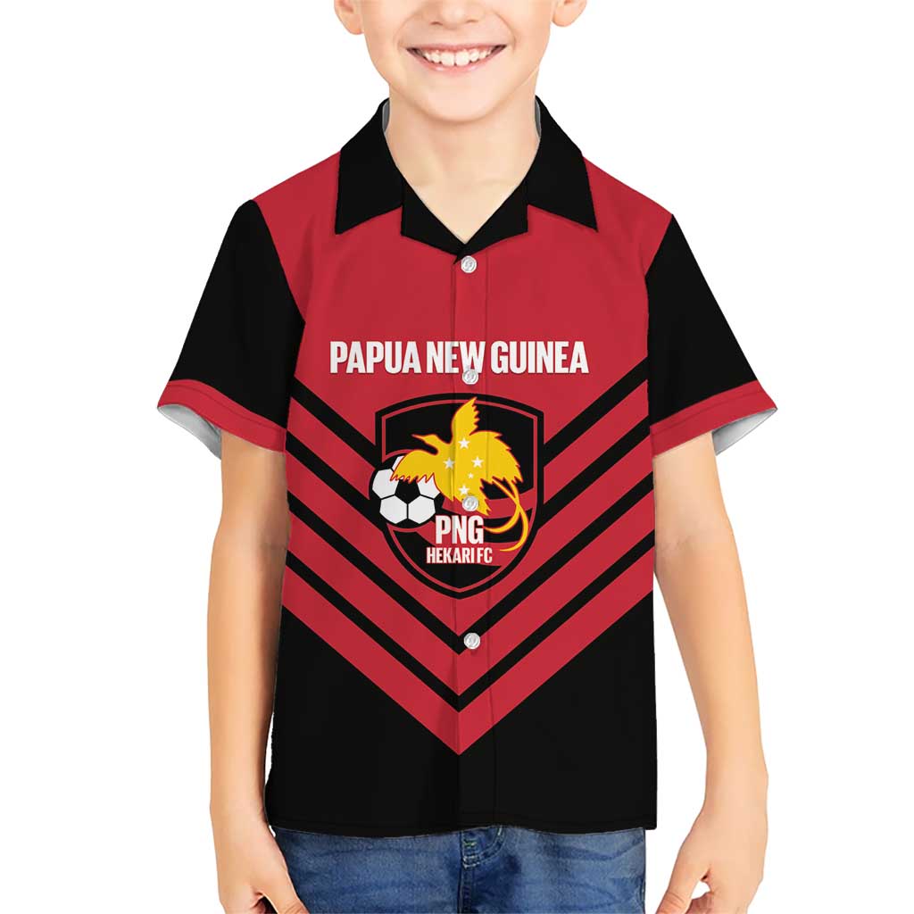 Hekari Papua New Guinea Football Custom Hawaiian Shirt Go PNG Red Army LT14 - Polynesian Pride
