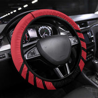 Hekari Papua New Guinea Football Steering Wheel Cover Go PNG Red Army