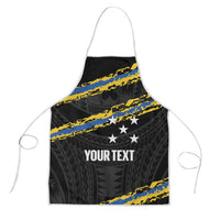 Kings Solomon Islands Football Custom Apron Come On Solomons Polynesian Grunge Style