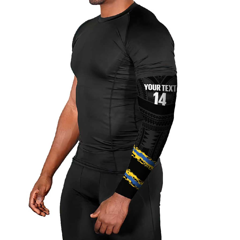 Kings Solomon Islands Football Custom Arm Sleeves Come On Solomons Polynesian Grunge Style