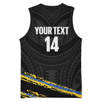 Kings Solomon Islands Football Custom Basketball Jersey Come On Solomons Polynesian Grunge Style