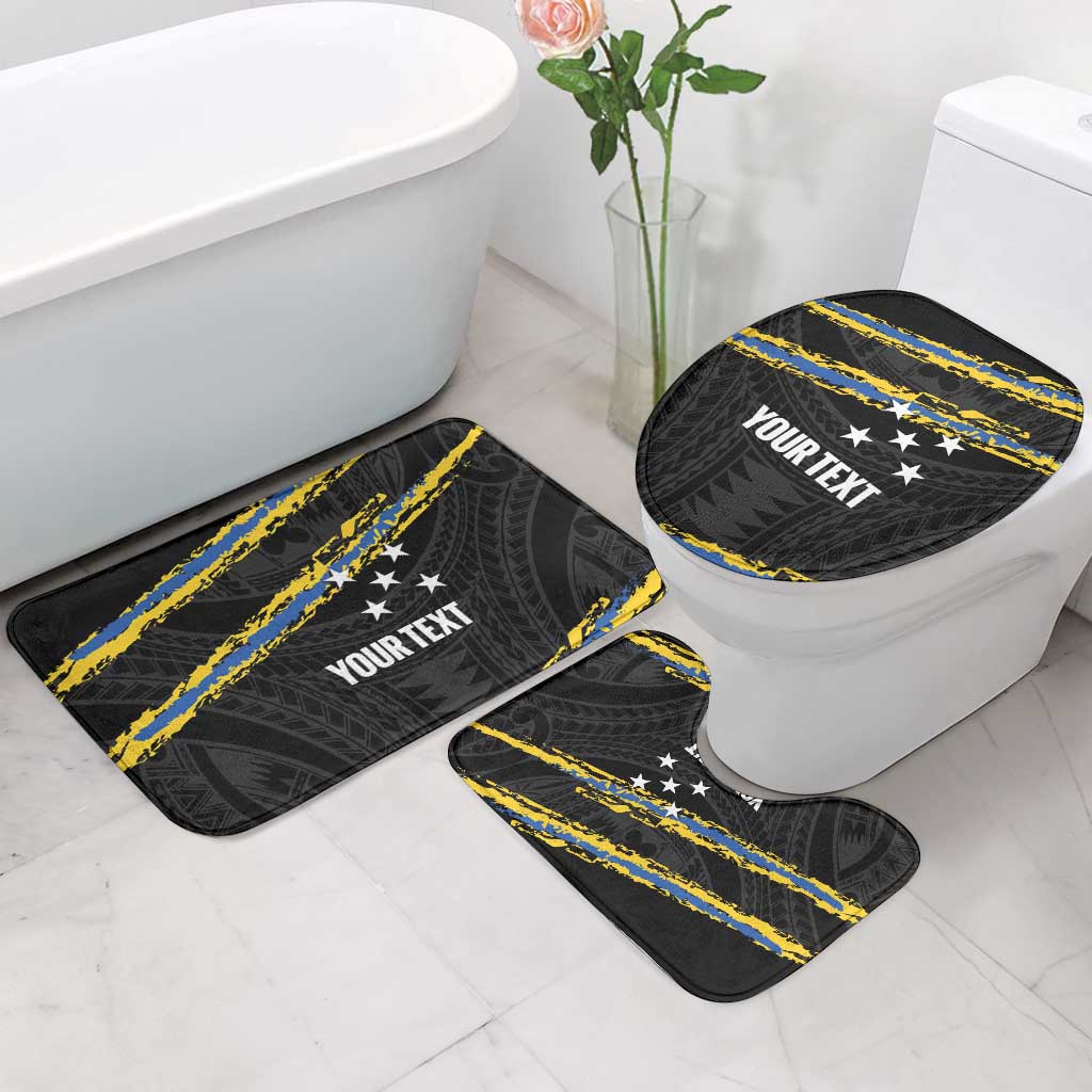 Kings Solomon Islands Football Custom Bathroom Set Come On Solomons Polynesian Grunge Style