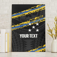 Kings Solomon Islands Football Custom Canvas Wall Art Come On Solomons Polynesian Grunge Style