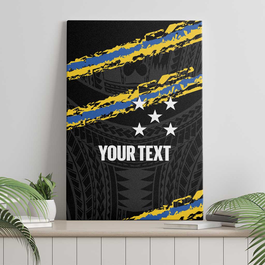 Kings Solomon Islands Football Custom Canvas Wall Art Come On Solomons Polynesian Grunge Style