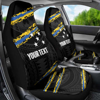 Kings Solomon Islands Football Custom Car Seat Cover Come On Solomons Polynesian Grunge Style