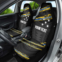 Kings Solomon Islands Football Custom Car Seat Cover Come On Solomons Polynesian Grunge Style