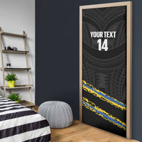 Kings Solomon Islands Football Custom Door Cover Come On Solomons Polynesian Grunge Style