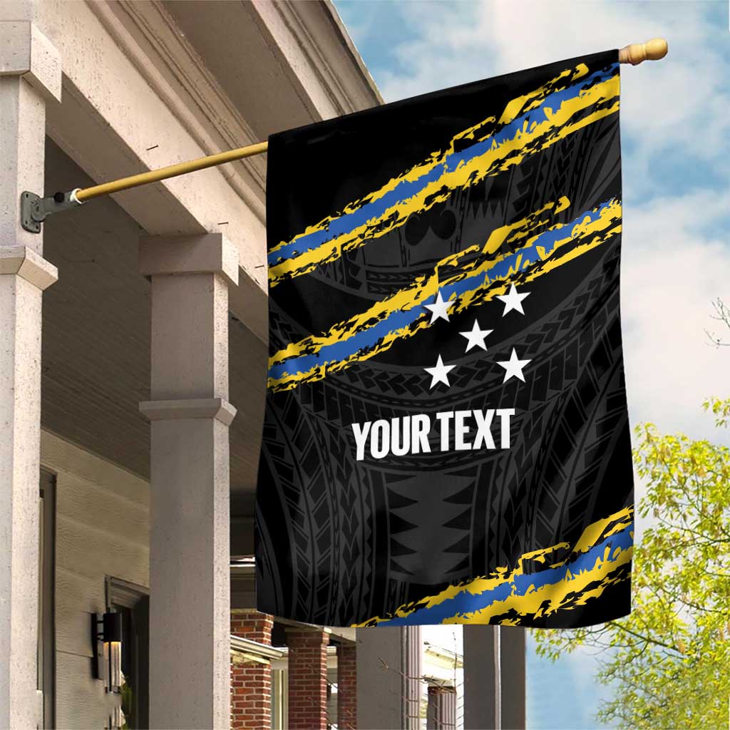 Kings Solomon Islands Football Custom Garden Flag Come On Solomons Polynesian Grunge Style