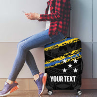 Kings Solomon Islands Football Custom Luggage Cover Come On Solomons Polynesian Grunge Style