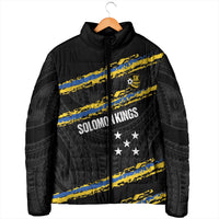 Kings Solomon Islands Football Custom Padded Jacket Come On Solomons Polynesian Grunge Style