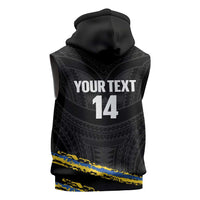 Kings Solomon Islands Football Custom Sleeveless Hoodie Come On Solomons Polynesian Grunge Style
