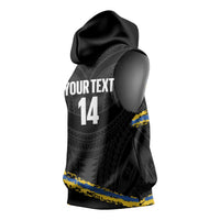 Kings Solomon Islands Football Custom Sleeveless Hoodie Come On Solomons Polynesian Grunge Style