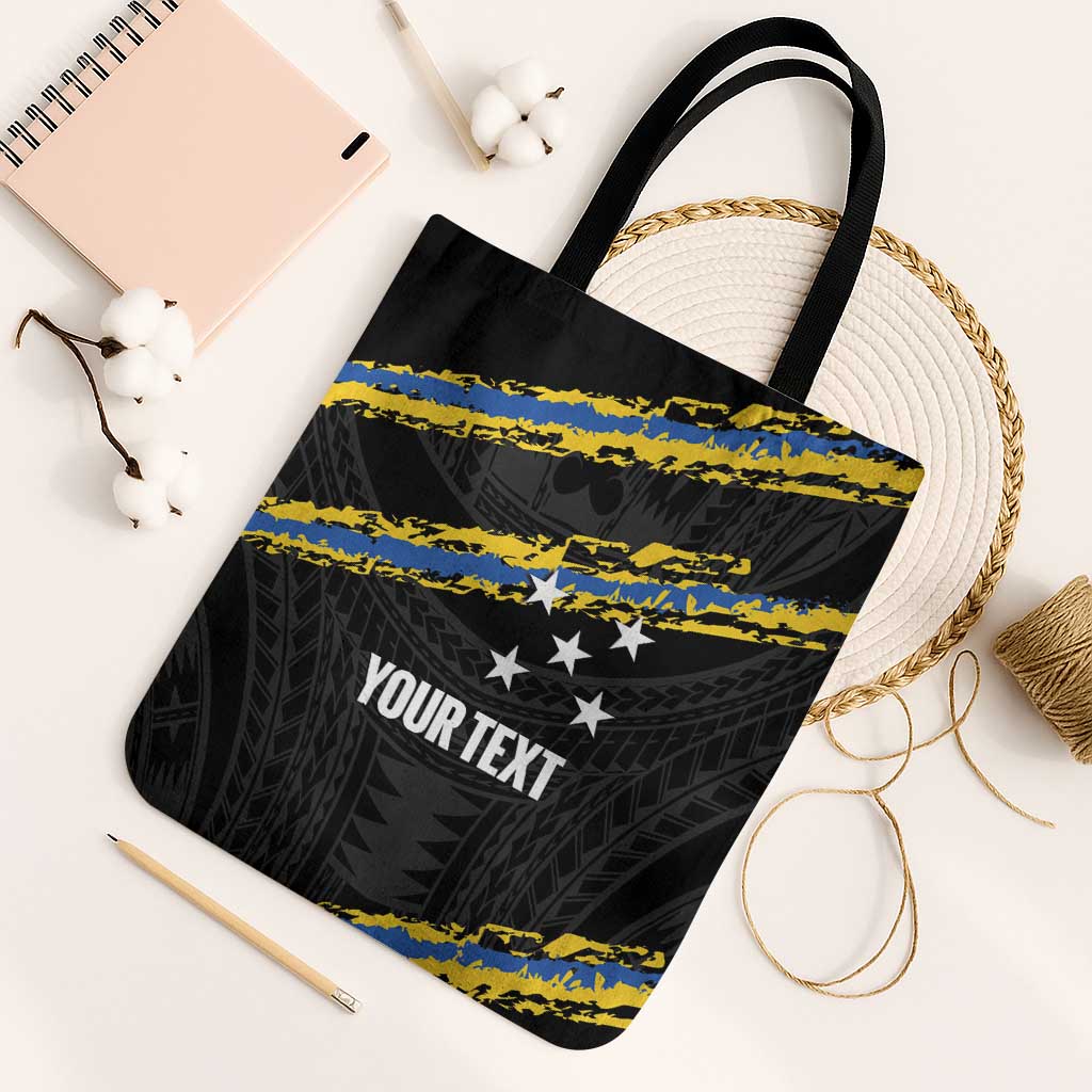 Kings Solomon Islands Football Custom Tote Bag Come On Solomons Polynesian Grunge Style