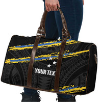 Kings Solomon Islands Football Custom Travel Bag Come On Solomons Polynesian Grunge Style LT14 - Polynesian Pride