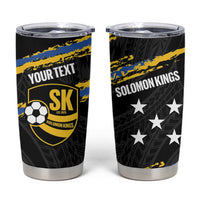 Kings Solomon Islands Football Custom Tumbler Cup Come On Solomons Polynesian Grunge Style