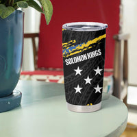 Kings Solomon Islands Football Custom Tumbler Cup Come On Solomons Polynesian Grunge Style
