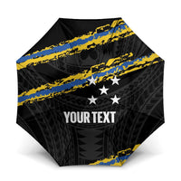 Kings Solomon Islands Football Custom Umbrella Come On Solomons Polynesian Grunge Style