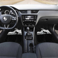 New Zealand South Island Football Custom Car Mats Aoraki Mount Cook With Kiwi Maori Pattern