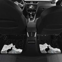 New Zealand South Island Football Custom Car Mats Aoraki Mount Cook With Kiwi Maori Pattern