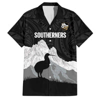 New Zealand South Island Football Custom Family Matching Off Shoulder Maxi Dress and Hawaiian Shirt Aoraki Mount Cook With Kiwi Maori Pattern
