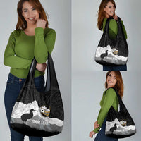 New Zealand South Island Football Custom Grocery Bag Aoraki Mount Cook With Kiwi Maori Pattern