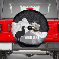 New Zealand South Island Football Custom Spare Tire Cover Aoraki Mount Cook With Kiwi Maori Pattern