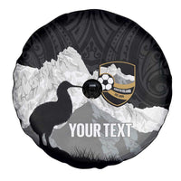 New Zealand South Island Football Custom Spare Tire Cover Aoraki Mount Cook With Kiwi Maori Pattern