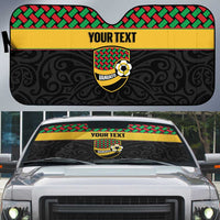 Vanuatu Football Custom Auto Sun Shade Go Chiefs Basket-weave Pattern
