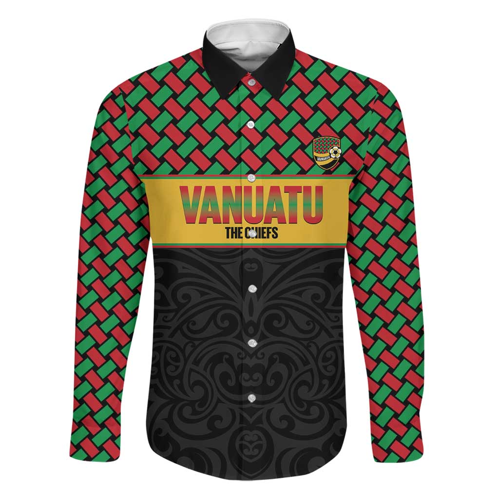 Vanuatu Football Custom Family Matching Short Sleeve Bodycon Dress and Hawaiian Shirt Go Chiefs Basket-weave Pattern