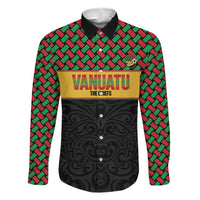Vanuatu Football Custom Family Matching Short Sleeve Bodycon Dress and Hawaiian Shirt Go Chiefs Basket-weave Pattern