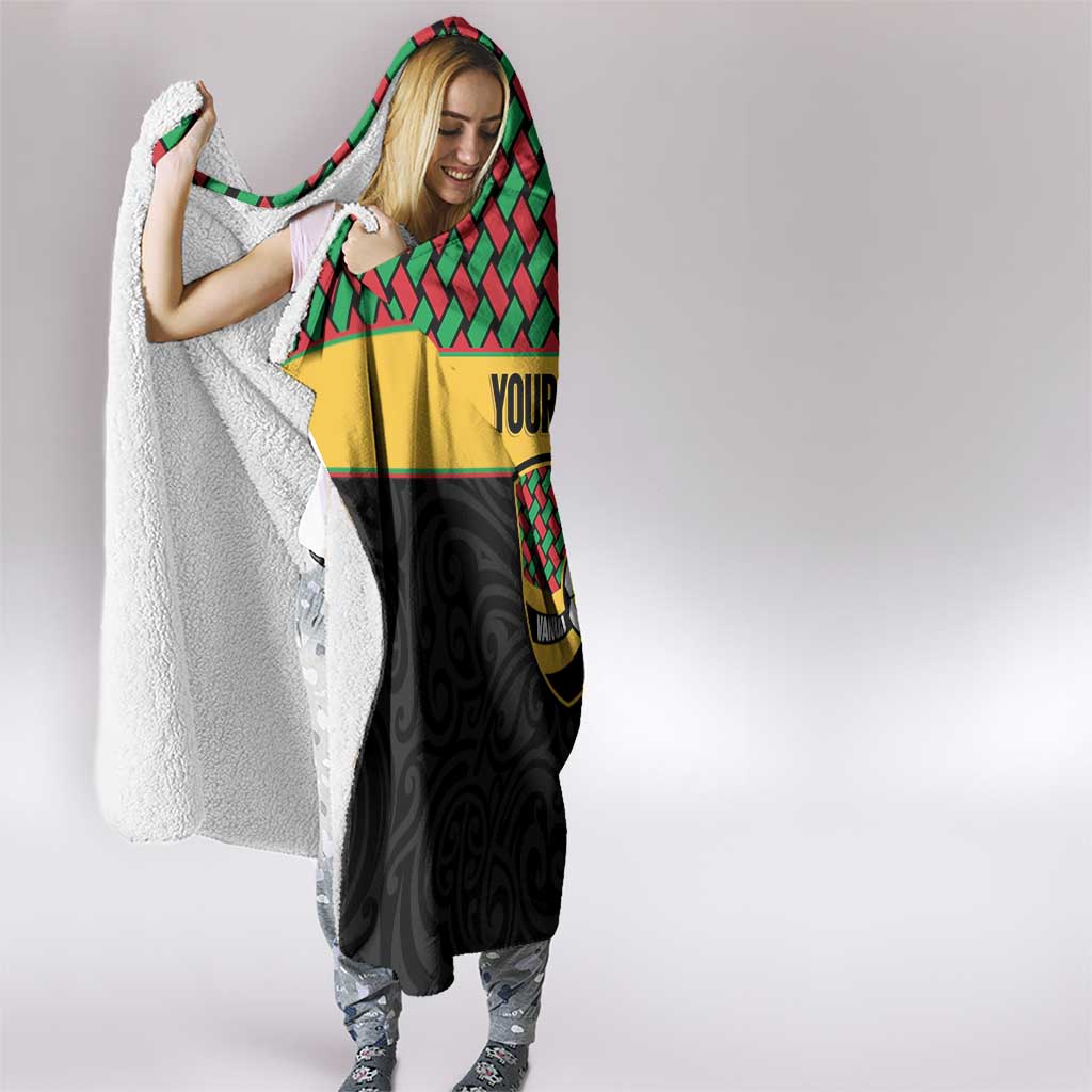 Vanuatu Football Custom Hooded Blanket Go Chiefs Basket-weave Pattern