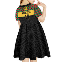 Vanuatu Football Custom Kid Short Sleeve Dress Go Chiefs Basket-weave Pattern