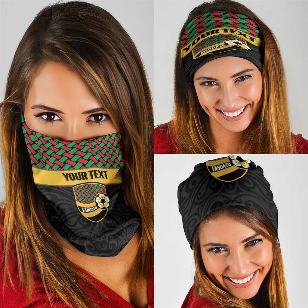 Vanuatu Football Custom Neck Gaiter Go Chiefs Basket-weave Pattern