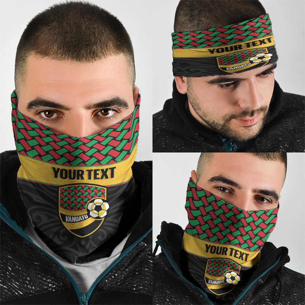 Vanuatu Football Custom Neck Gaiter Go Chiefs Basket-weave Pattern