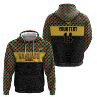 Vanuatu Football Custom Zip Hoodie Go Chiefs Basket-weave Pattern LT14 - Polynesian Pride
