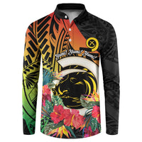 Vanuatu Boar Tusk Yumi Yumi Yumi Button Sweatshirt Independens Dei Long God Yumi Stanap