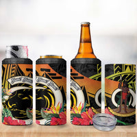 Vanuatu Boar Tusk Yumi Yumi Yumi 4 in 1 Can Cooler Tumbler Independens Dei Long God Yumi Stanap