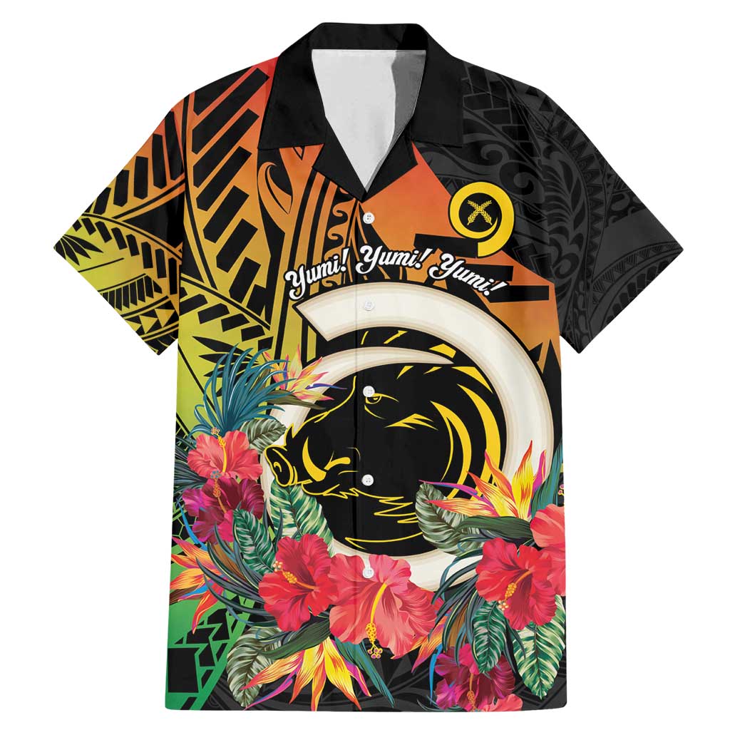 Vanuatu Boar Tusk Yumi Yumi Yumi Family Matching Mermaid Dress and Hawaiian Shirt Independens Dei Long God Yumi Stanap