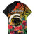 Vanuatu Boar Tusk Yumi Yumi Yumi Family Matching Off Shoulder Short Dress and Hawaiian Shirt Independens Dei Long God Yumi Stanap
