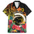Vanuatu Boar Tusk Yumi Yumi Yumi Family Matching Short Sleeve Bodycon Dress and Hawaiian Shirt Independens Dei Long God Yumi Stanap
