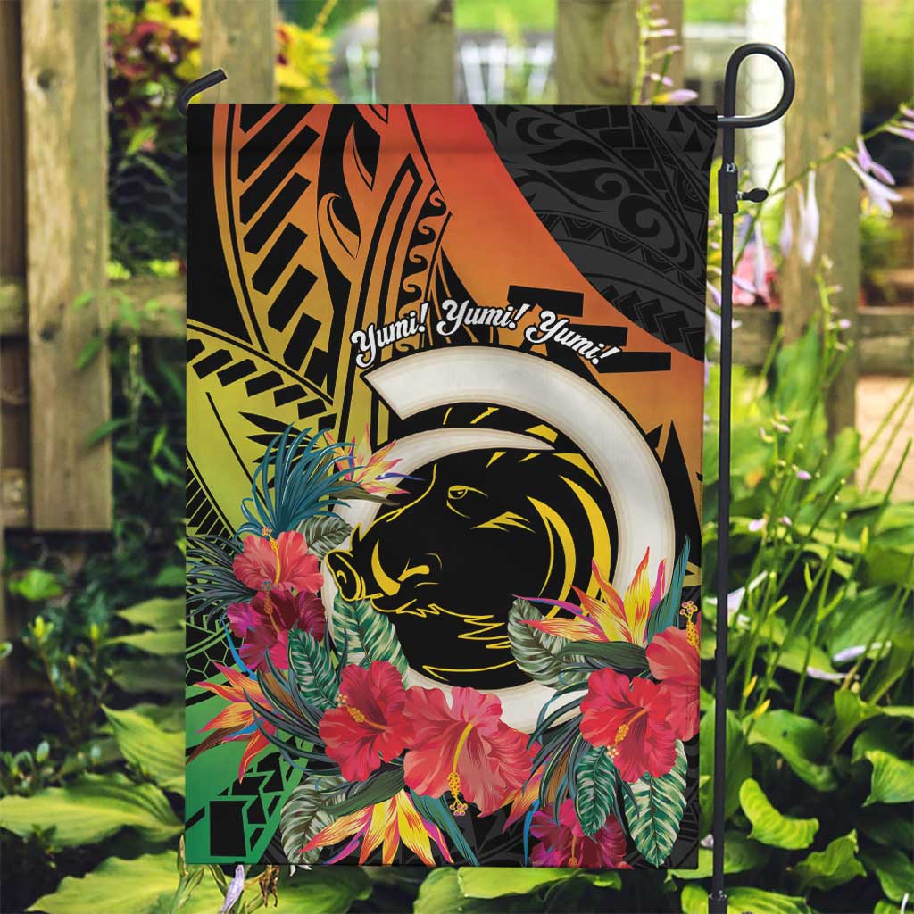 Vanuatu Boar Tusk Yumi Yumi Yumi Garden Flag Independens Dei Long God Yumi Stanap