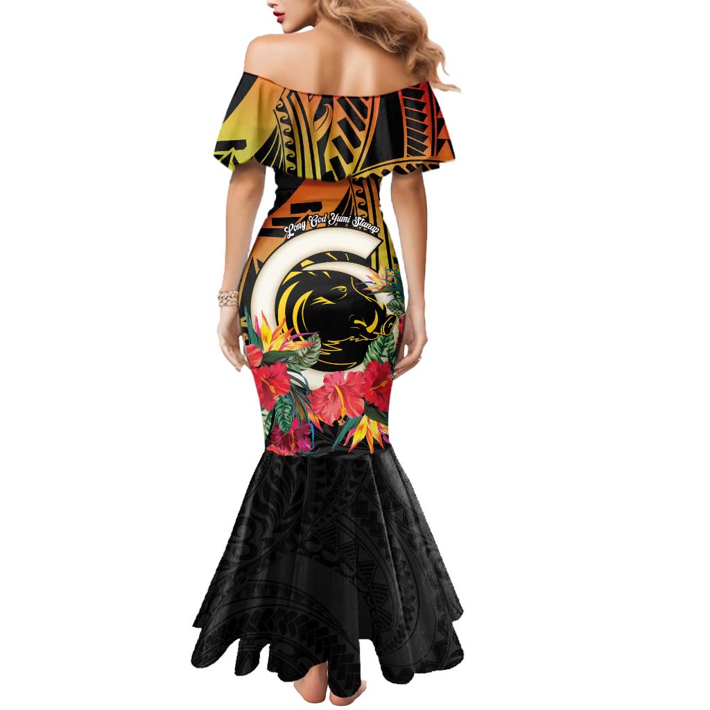 Vanuatu Boar Tusk Yumi Yumi Yumi Mermaid Dress Independens Dei Long God Yumi Stanap