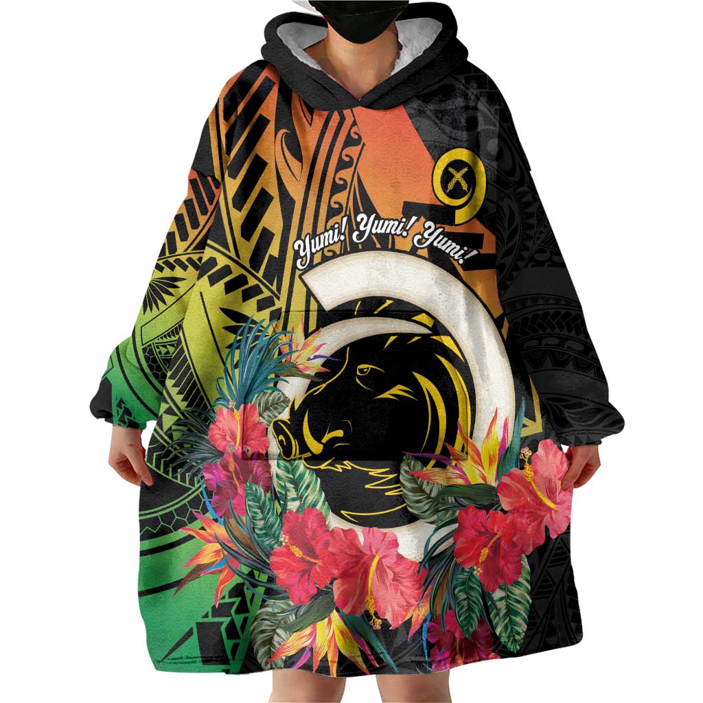 Vanuatu Boar Tusk Yumi Yumi Yumi Wearable Blanket Hoodie Independens Dei Long God Yumi Stanap
