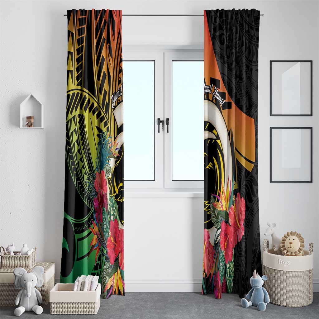 Vanuatu Boar Tusk Yumi Yumi Yumi Window Curtain Independens Dei Long God Yumi Stanap