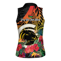 Vanuatu Boar Tusk Yumi Yumi Yumi Women Sleeveless Polo Shirt Independens Dei Long God Yumi Stanap